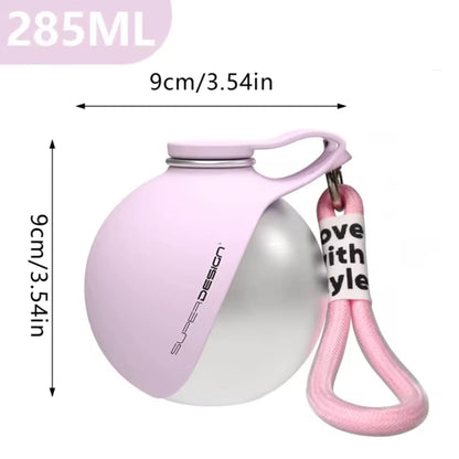 Portable Dog Water Bottle with Bowl