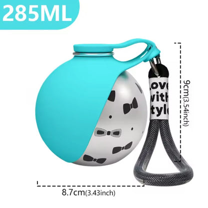 Portable Dog Water Bottle with Bowl